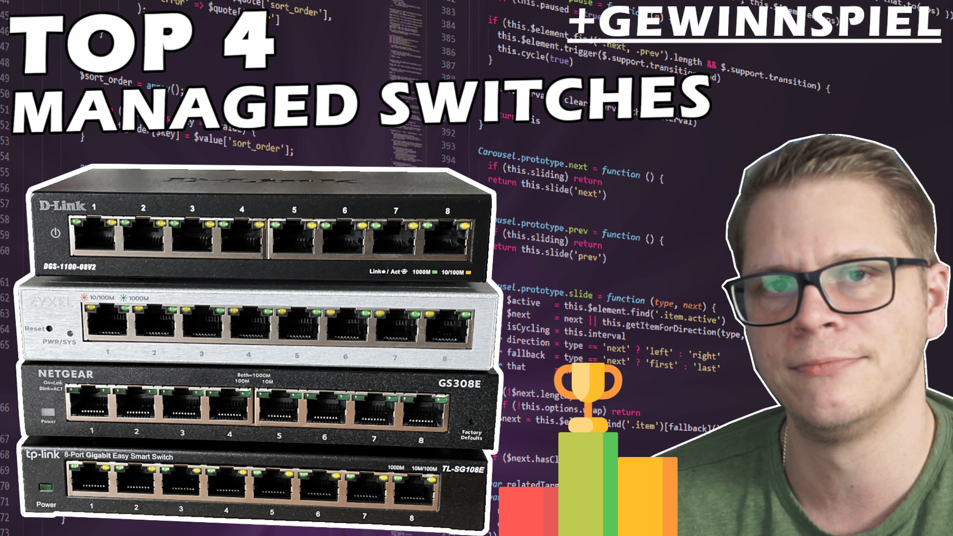 Top 4 Einsteiger Managed Switches TPLink, Netgear, Zyxel, DLink
