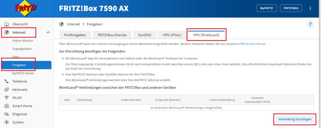 Auf Der Fritzbox Ein WireGuard VPN Einrichten - Anleitung