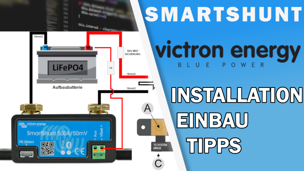 Victron Smart Shunt Anschliessen