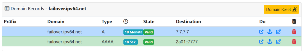 DNS mit IPv64.net