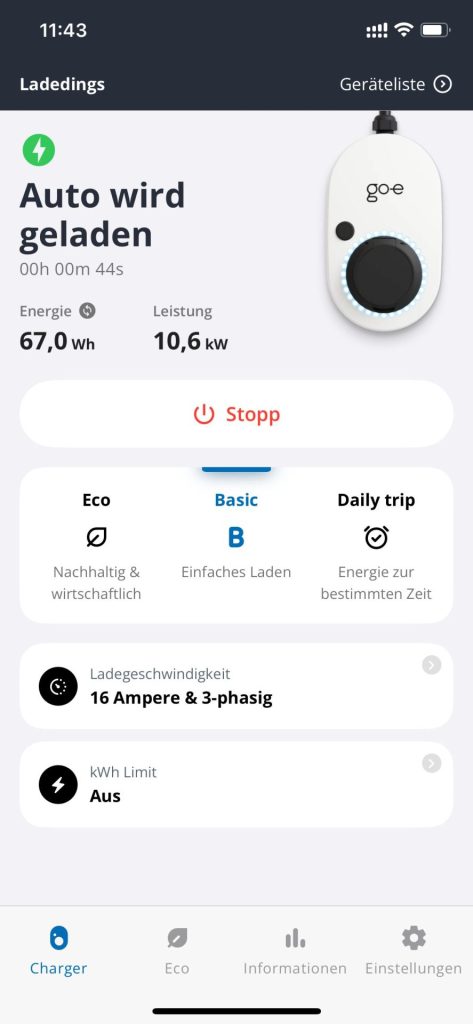 Go-e Charger App