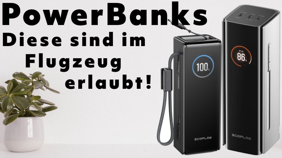 Ecoflow RAPID Pro Powerbank Flugzeug