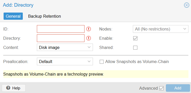 Proxmox Directory Storage RAID1