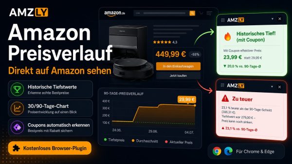 Amazon Preisverlauf anzeigen – kostenlos mit Amzly Plugin