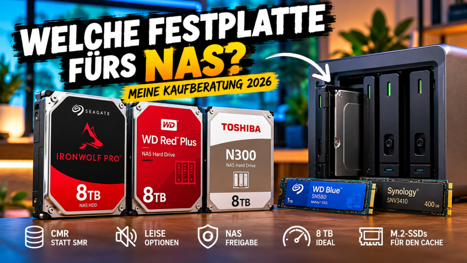 Welche NAS HDD und NVMe 2026 kaufen?